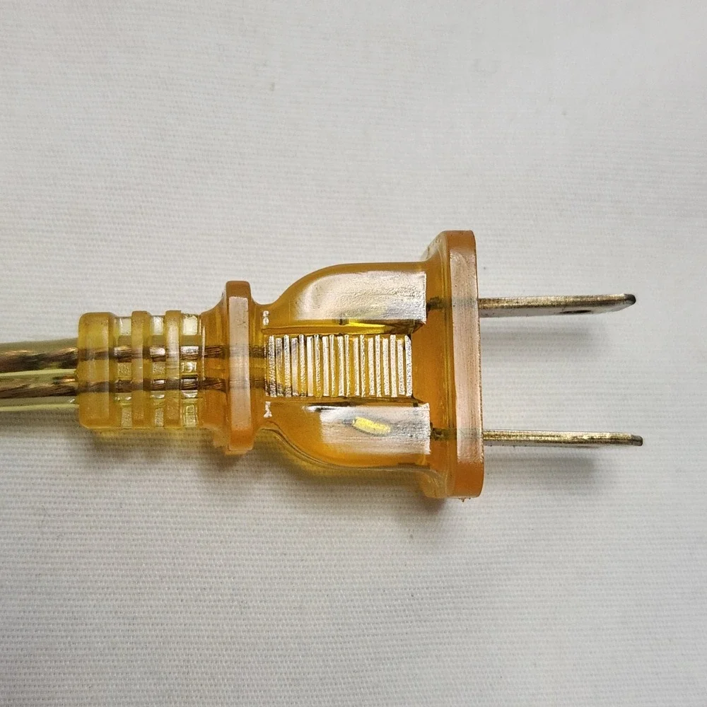 10ft Clear Gold, 18/2 Plastic Covered‎ Lamp Cord Sets - Replacement Parts